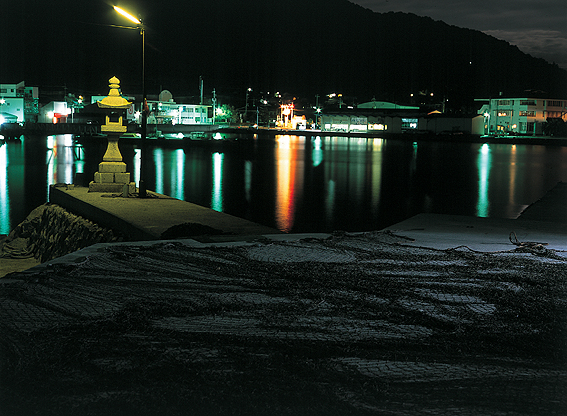 坂手港の夜景 01 8月 Eedee小豆島写真館